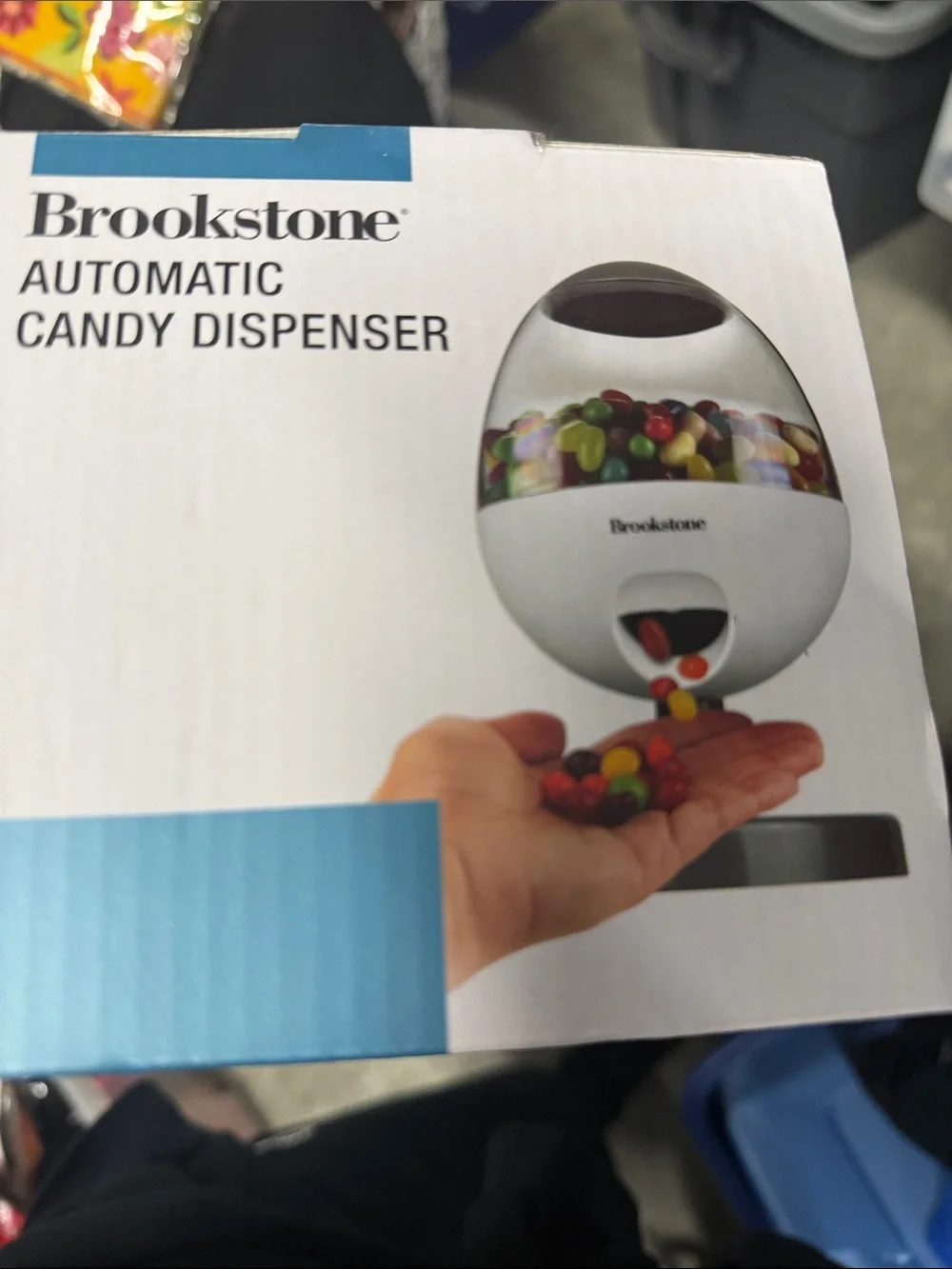 Brookstone Automatic Candy Dispenser - White with Multicolor Candy